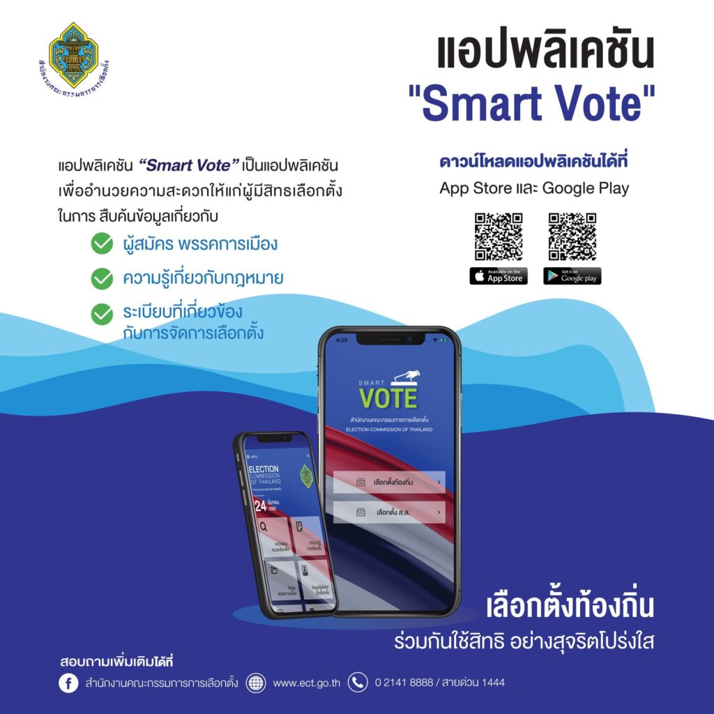 20 ธันวา กลับบ้านใช้สิทธิ เลือกตั้งท้องถิ่น อย่างสุจริตโปร่งใส แนะปชช.โหลดแอปตรวจสอบทุจริต