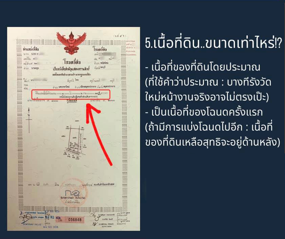 แชร์เก็บไว้เลย  “11จุดบนโฉนดที่ดิน” ตรงไหนบ้าง ที่คุณควรจะรู้และดูเป็น จะได้ไม่ถูกโกง