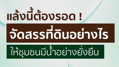 แล้งนี้ต้องรอด !! วิธีรับมือภัยแล้งด้วยการจัดสรรพื้นที่ ช่วยชุมชนมีน้ำอย่างยั่งยืน