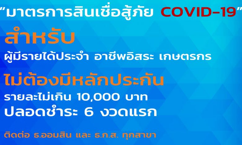 ครม. อนุมัติ 20,000 ล้าน เป็นสินเชื่อ สู้โควิด-19