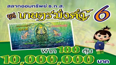 ฝาก 100 ลุ้น 10 ล้านกับ “สลากออมทรัพย์ ธ.ก.ส.