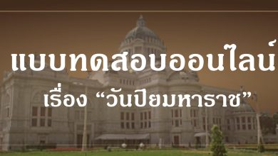 แบบทดสอบออนไลน์ เรื่อง “วันปิยมหาราช” จัดทำโดยห้องสมุดประชาชนอำเภอป่าโมก ผ่านเกณฑ์รับเกียรติบัตรทาง E-mail