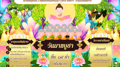 แจกฟรี Poster วันมาฆบูชา โปสเตอร์วันสำคัญทางศาสนา